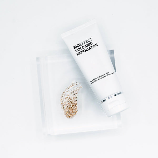 Clarifying BIOEFFECT Volcanic Exfoliator with Crystalline Lava to Smooth Your Skin